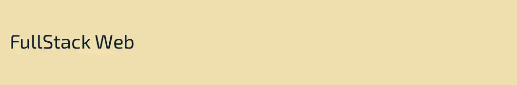 FullStack Web